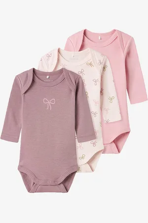 NAME IT Body-asu nbfBody LS Barely Pink Bow 3 kpl