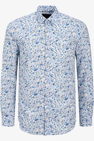 JACK & JONES Paita jprBlabarnes Print Dobby L/S Shirt