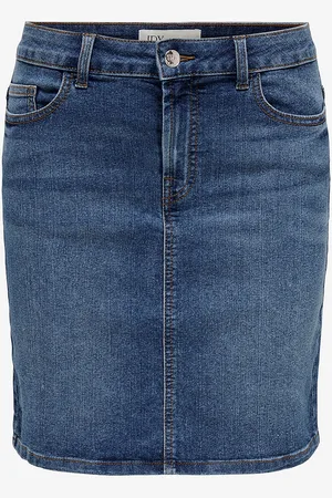 JDY Farkkuhame Moon HW Reg Skirt Dnm Mix