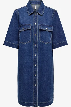 ONLY Paitamekko onlBelle S/S Button Dress Dnm