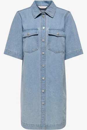 ONLY Paitamekko onlBelle S/S Button Dress Dnm