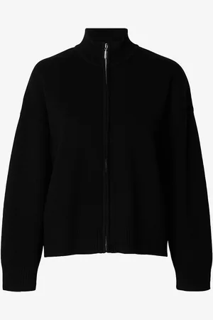 SELECTED Neuletakki slfKamma Zipper LS Knit Cardigan
