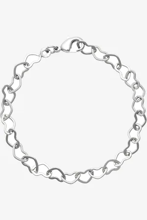 Caroline Svedbom Rannekoru Heart Chain Rhodium
