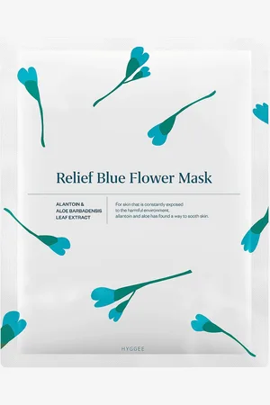 Hyggee Blue Flower Relief Flower Mask