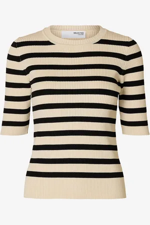 SELECTED Toppi slfMali 2/4 Knit O-neck