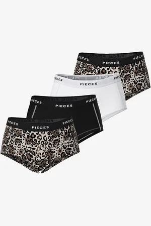 Pieces® Alushousut pcLogo Lady Aop/solid Briefs 4 kpl