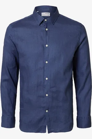SELECTED Paita slhRegkylian-linen Shirt LS Classic