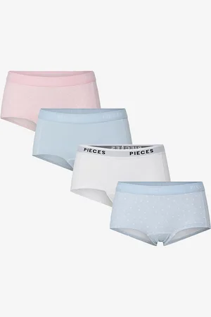 Pieces® Alushousut pcLogo Lady Aop/solid Briefs 4 kpl