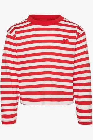 VERO MODA Toppi vmLeila Stripe LS Cropped Top Girl