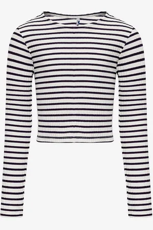 ONLY Toppi kogNella Striped L/S O-neck Top Jrs