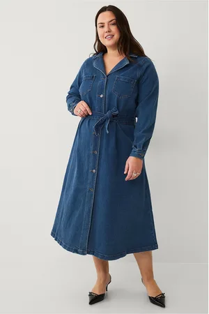 Zizzi Maximekko jChar L/S Midi Dress
