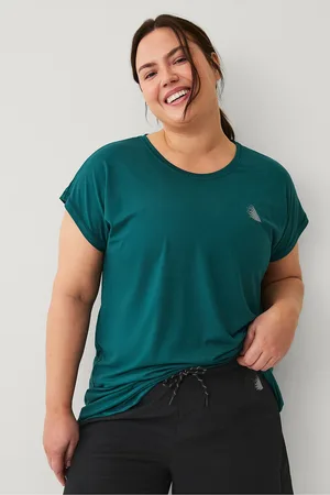 Zizzi Lyhythihainen treenipaita aBasic S/S Long T-shirt