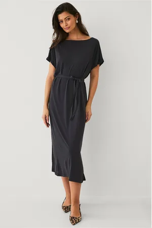 VILA Mekko viModala Boatneck S/s Midi