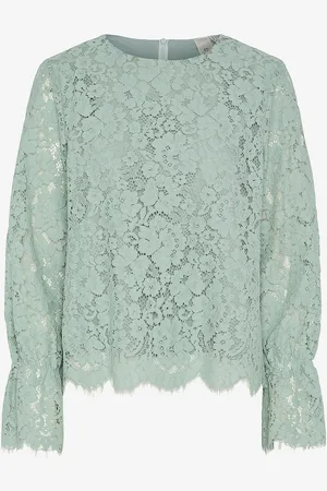 Y.A.S Pitsitoppi yasPerla LS Lace Top S.