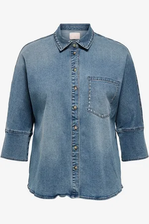 ONLY Farkkupaita carGrace 3/4 Stud Dnm Shirt Gua