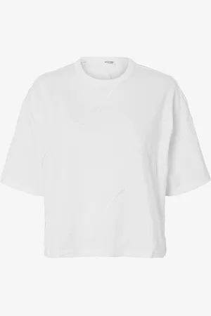 SELECTED T-paita slfPenny SS Embroidered Tee