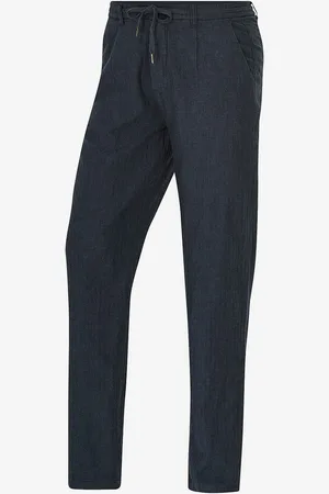 Lindbergh Housut Linen Blend Herringbone Pants