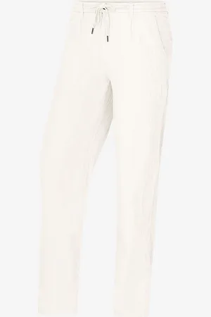 Lindbergh Housut Linen Blend Herringbone Pants