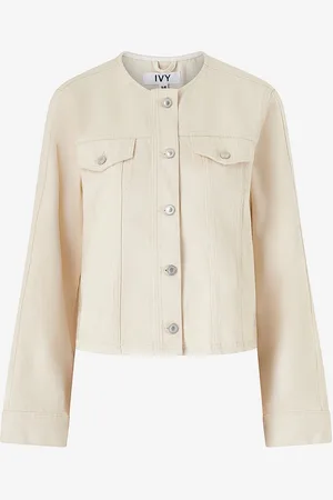 Ivy Copenhagen Farkkutakki Ivy-Jazz Short Jacket Wash Ecru