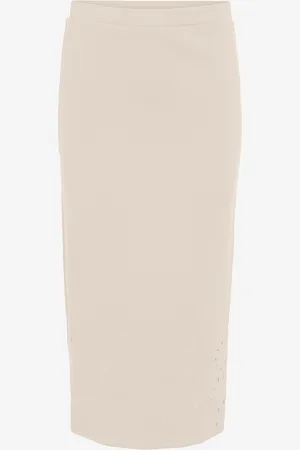 VILA Hame viSiffen Emb HW Midi Skirt