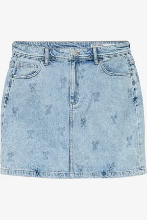 VERO MODA Farkkuhame vmTessa HR Short Emb Skirt RA339