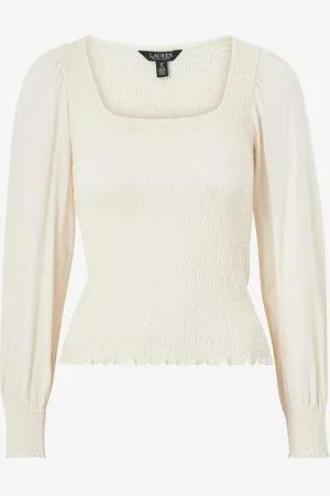 Ralph Lauren Toppi Rfnd Ctn Jrsy Smock-lsl-plo