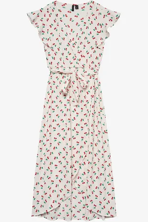 VERO MODA Maximekko vmPage S/L Long Wrap Dress