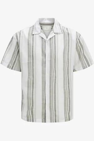 JACK & JONES Paita jprccSummer Stripe Resort S/S Shirt