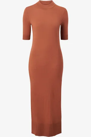 Calvin Klein Mekko Extra Fine Wool Mock-Nk Dress