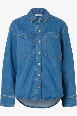 SELECTED Farkkupaita slfEvelyn LS Shirt