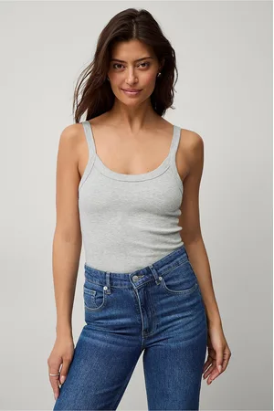 Gina Tricot Aluspaita Basic Rib Singlet