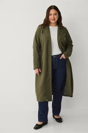 Zizzi MSaga L/S Trenchcoat