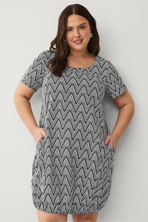 Zizzi Mekko jEasy S/S Aop Dress