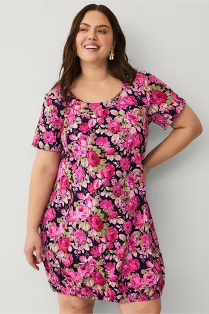 Zizzi Mekko jEasy S/S Aop Dress