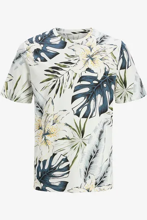 JACK & JONES T-paita jjHawaii Aop Tee SS Crew Neck Pls