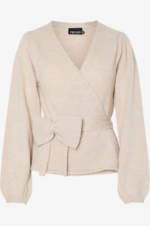 Pieces® Neuletakki pcFleur LS V-neck Knit