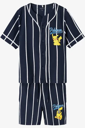 NAME IT Paita + shortsit nkmMaska Pokemon Nreg Shortsset Sky