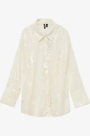 VERO MODA Paita vmcSus Sequins Oversize LS Shirt