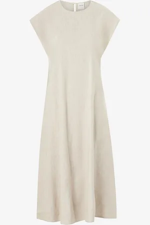 Calvin Klein Pellavamekko Stretch Linen Midi Dress