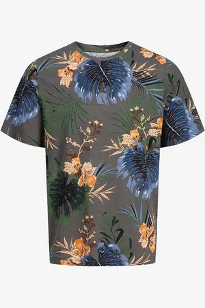 JACK & JONES T-paita jHawaii Aop Tee SS Crew Neck