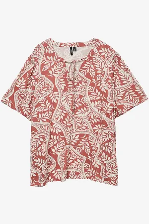 VERO MODA Pusero vmcBali S/S V-neck Top Wvn
