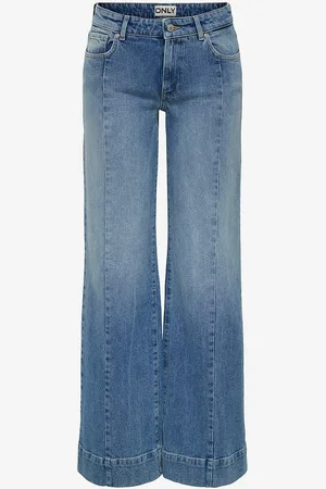 ONLY Farkut onlJuicy HW Pleat Wide Dnm Rea