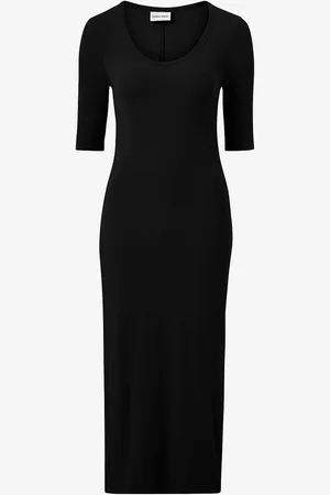 Calvin Klein Mekko Modal Rib Midi 1/2 Slv Dress