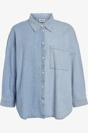 Noisy May Paita nmKatri L/S Oversize Str Shrt Bs006