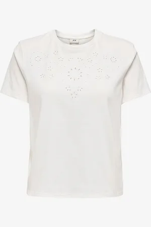 JDY Toppi Cif S/S Broderie Anglaise Top