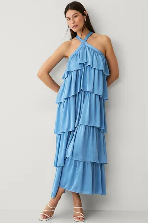 VILA Maximekko viFiluka H/N S/L Ankle Dress