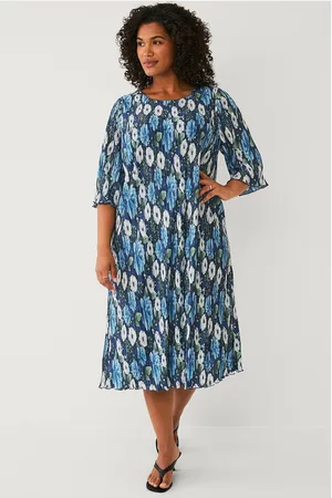 Zizzi Mekko mAlise 3/4 Midi Dress