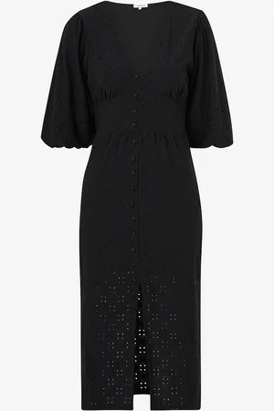 BUBBLEROOM Mekko Broderie Anglaise Puff Sleeve Dress