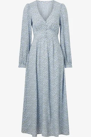 BUBBLEROOM Maximekko Viscose V-neck Maxi Dress