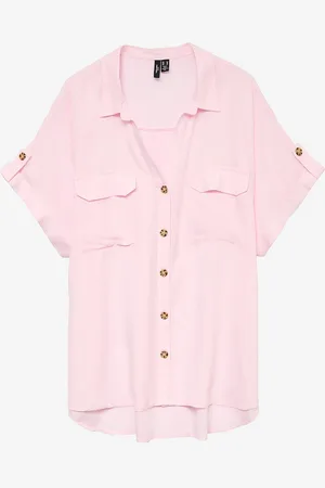 VERO MODA Paita vmcBumpy S/S Shirt Wvn GA Curve